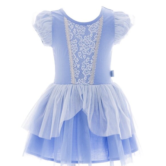 Disney Princess Cinderella Dress With Puff Sleeves SIZE 2T NEW - Picture 1 of 7